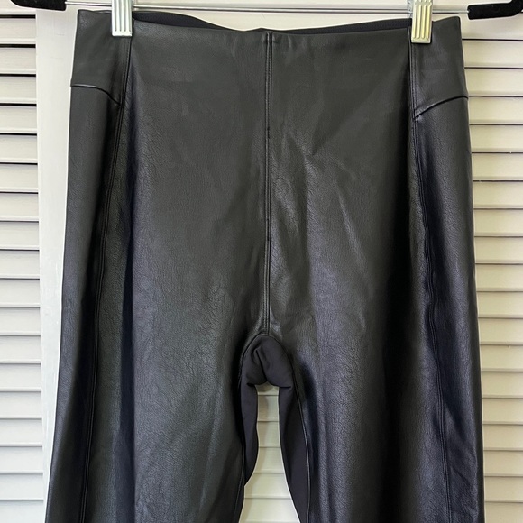 NWT Honeylove Vegan Faux Leather Leggings Shapewear | Black | M - Picture 5 of 14